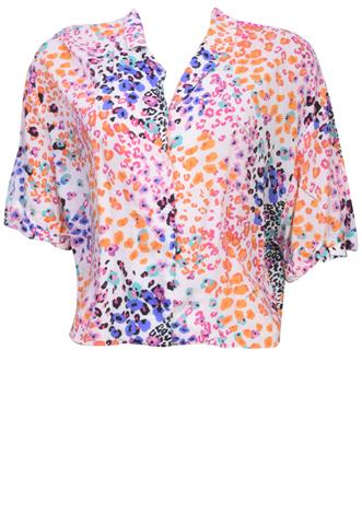 Camisa Zara Estampada Colorida