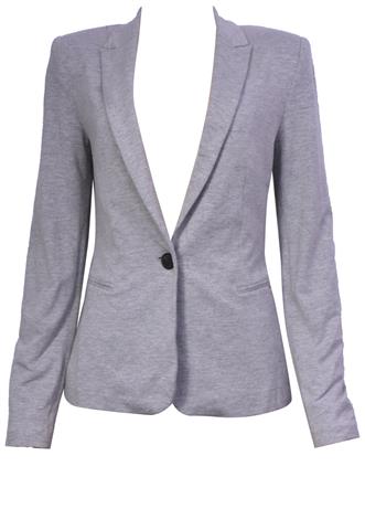 Blazer Zara Moletom Cinza