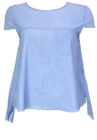 Blusa Zara Jeans Azul