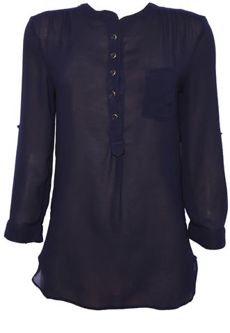 Camisa Zara Lisa Azul