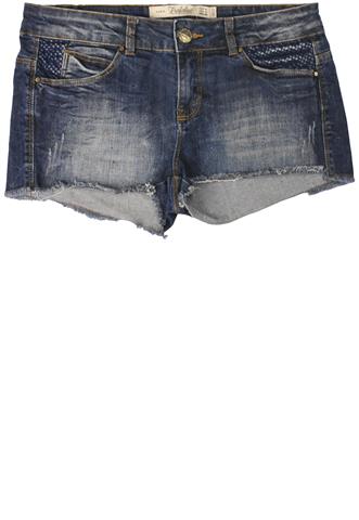 Short Jeans Zara Estonado Azul