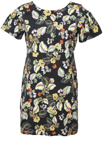 Vestido Zara Floral Preto