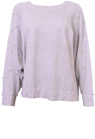 Blusa Zara Pérolas Cinza
