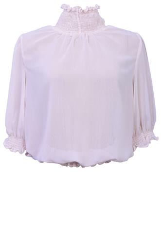 Blusa Zara Transparente Off White