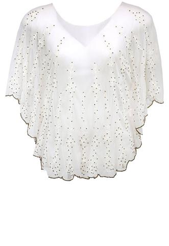 Blusa Zara Tule Off White
