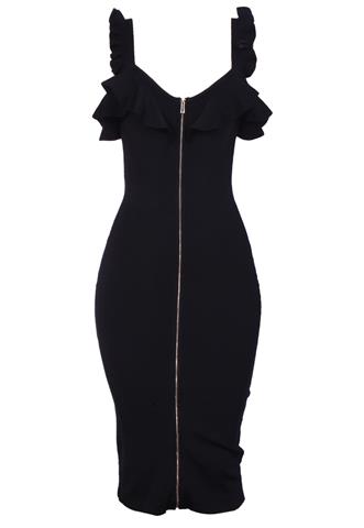 Vestido Zara Liso Preto