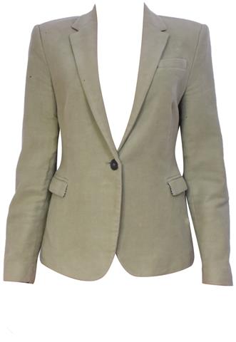 Blazer Zara Liso Verde