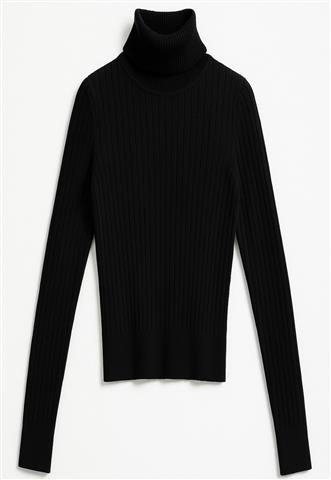 Blusa Zara Canelada Preta