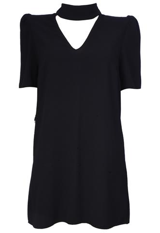 Vestido Zara Choker Preto