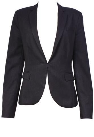 Blazer Zara Liso Preto