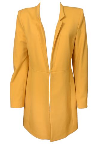 Blazer Zara Alongado Amarelo