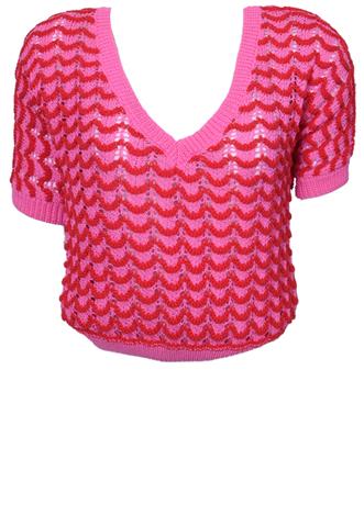 Cropped Zara Tricot Rosa