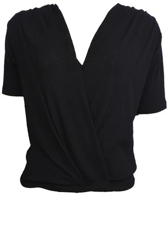 Blusa Zara Transpassada Preta