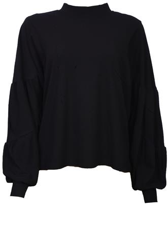 Blusa Zara Manga Longa Preta