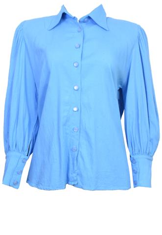 Camisa Zara Liso Azul