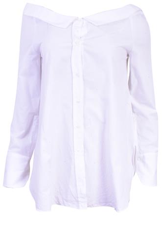 Camisa Zara Manga Longa Branca