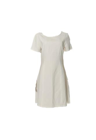 Vestido Zara Liso Off White