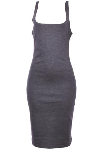 Vestido Zara Mescla Cinza