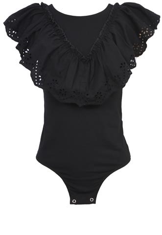 Body Zara Babado Preto