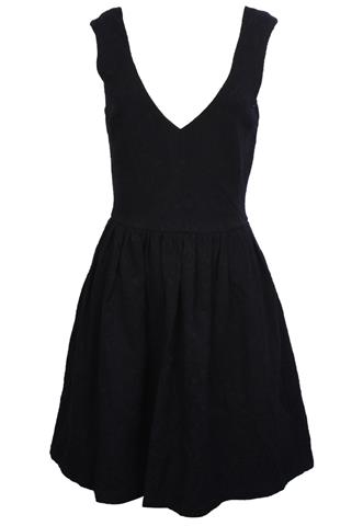 Vestido Zara Bordado Preto