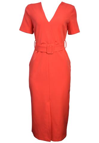 Vestido Zara Alfaiataria Laranja