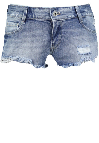 Short Jeans Zara Estonado Azul