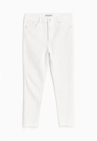 Calça Jeans Zara Lisa Branca