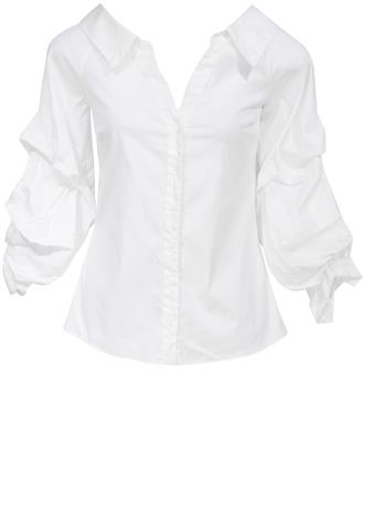Camisa Zara Franzida Branca