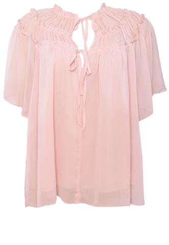Blusa Zara Amarração Rosa