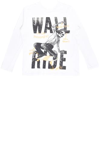 Camiseta Zara Skate Branca