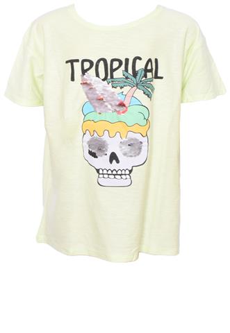 Camiseta Zara Tropical Verde