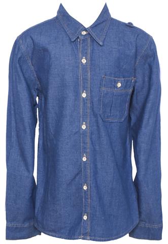 Camisa Zara Jeans Azul