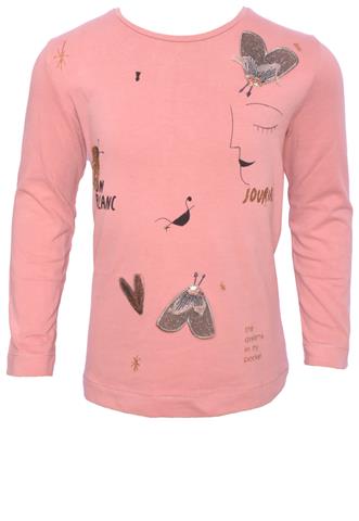 Blusa Zara Borboleta Rosa