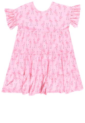 Vestido Zara Flamingos Rosa