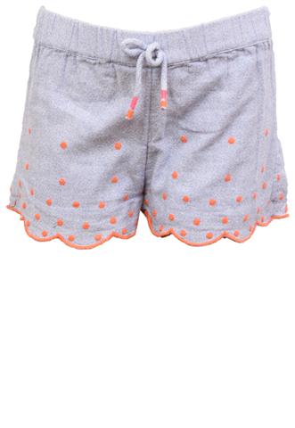 Short Zara Delicado Azul/Laranja