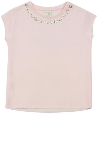 Blusa Zara Apliques Rosa