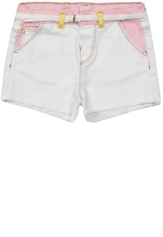 Short Zara Colorido Branco/Rosa