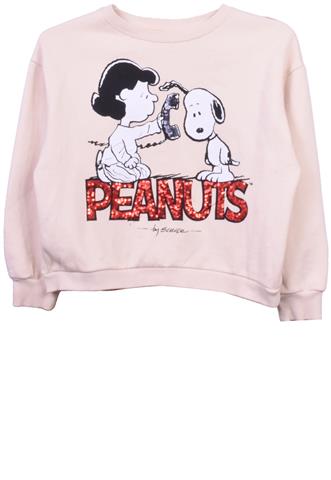 Moletom Zara Snoopy Bege