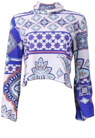 Cropped Zinco Mangas Longas