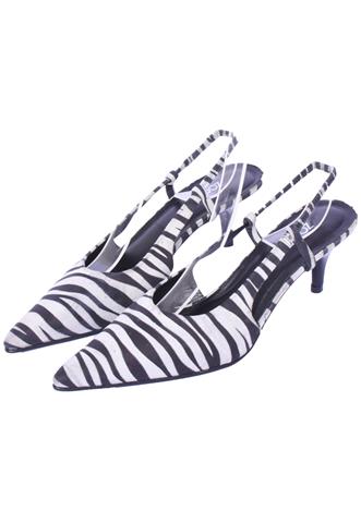 Scarpin  Zebra Branco/Preto