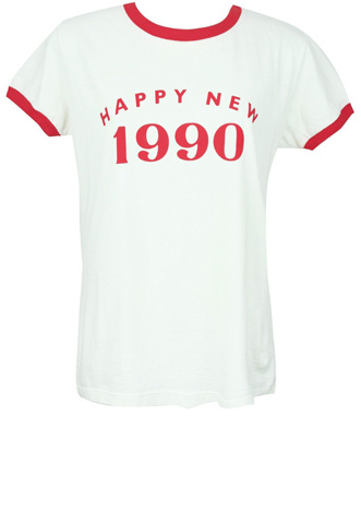 Camiseta Ziovara 1990 Branca/Vermelha